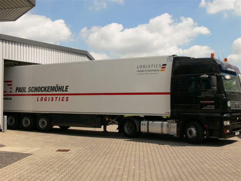 Fahrzeugbeschriftung Schockemöhle Logistics
