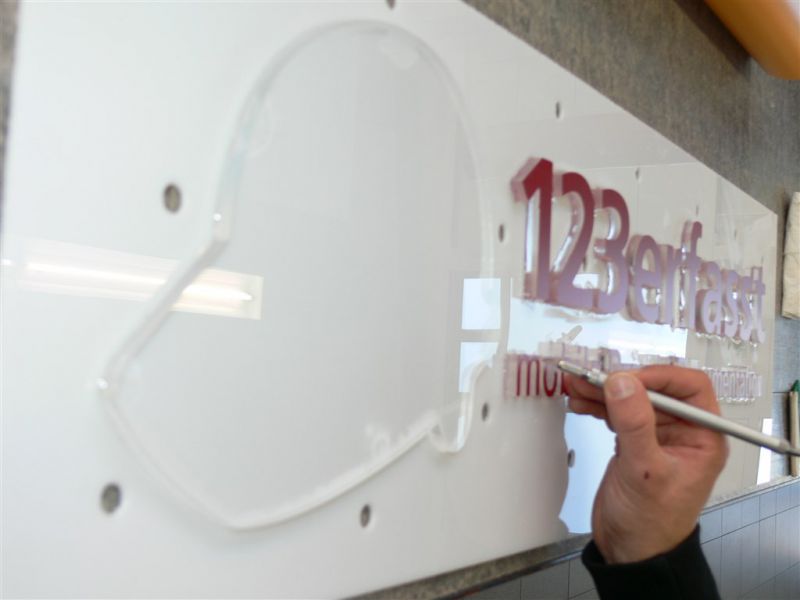 Profilbuchstaben 123erfasst