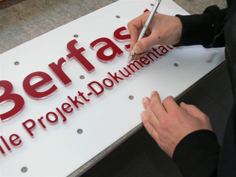 Profilbuchstaben 123erfasst
