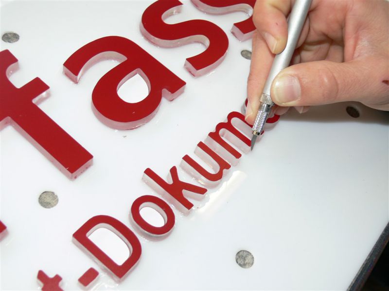 Profilbuchstaben 123erfasst