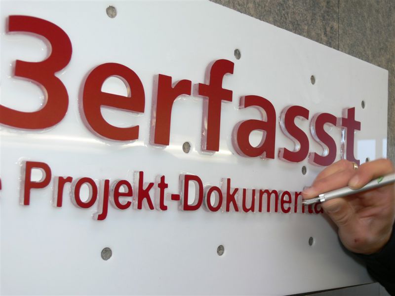 Profilbuchstaben 123erfasst