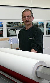 Wolfgang Türke, Produktionsleiter bei Willenborg Werbetechnik